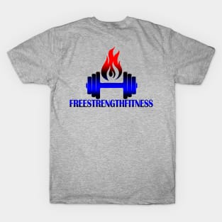 Free Strength Fitness Blue and Red T-Shirt